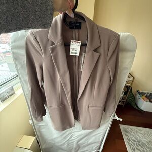 Tahari Mauve Open-Front Blazer Jacket